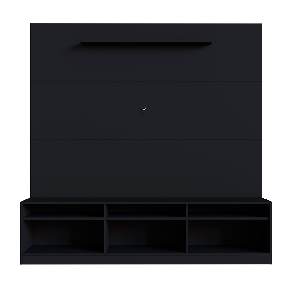 Estante para Home Theater e TV até 65 Polegadas Merlin 3 PT Preta