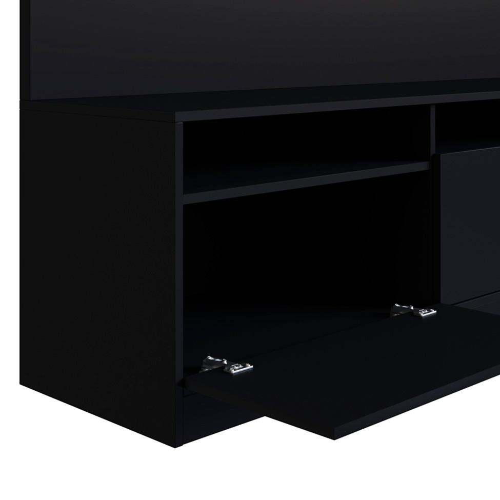 Estante para Home Theater e TV até 65 Polegadas Merlin 3 PT Preta