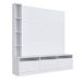 Estante para Home Theater e TV até 65 Polegadas Merlin com Nichos 3 PT Branca