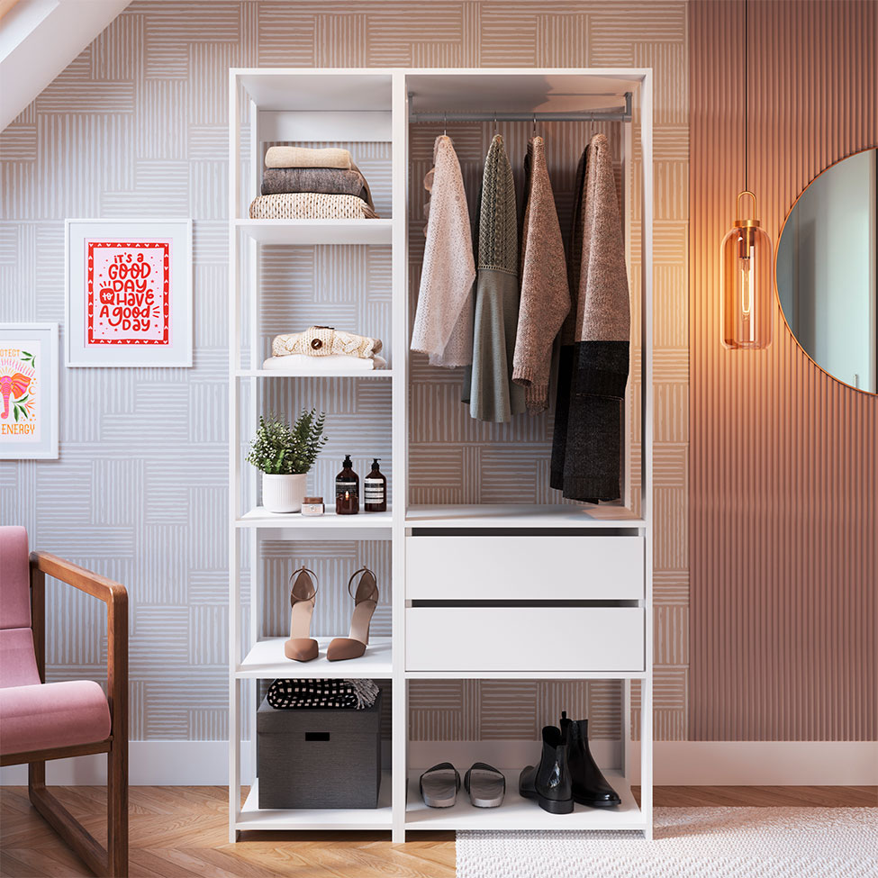 Guarda-Roupa Closet Belga 2 GV Branco
