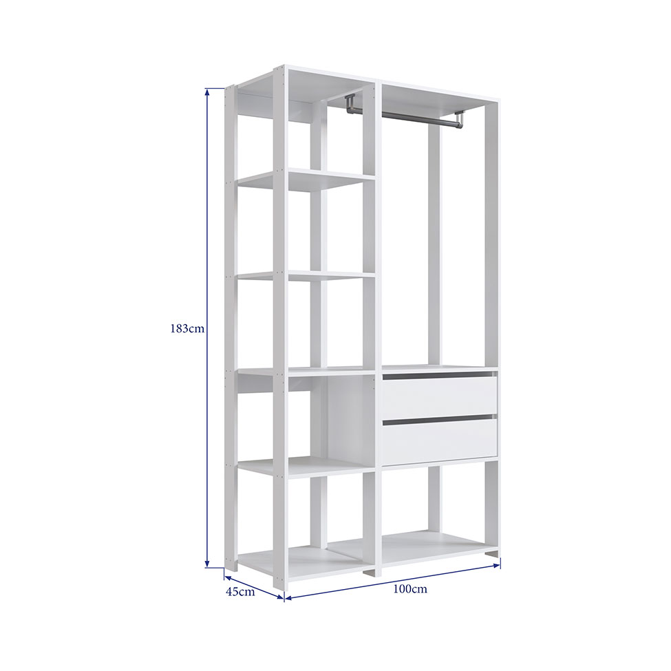 Guarda-Roupa Closet Belga 2 GV Branco