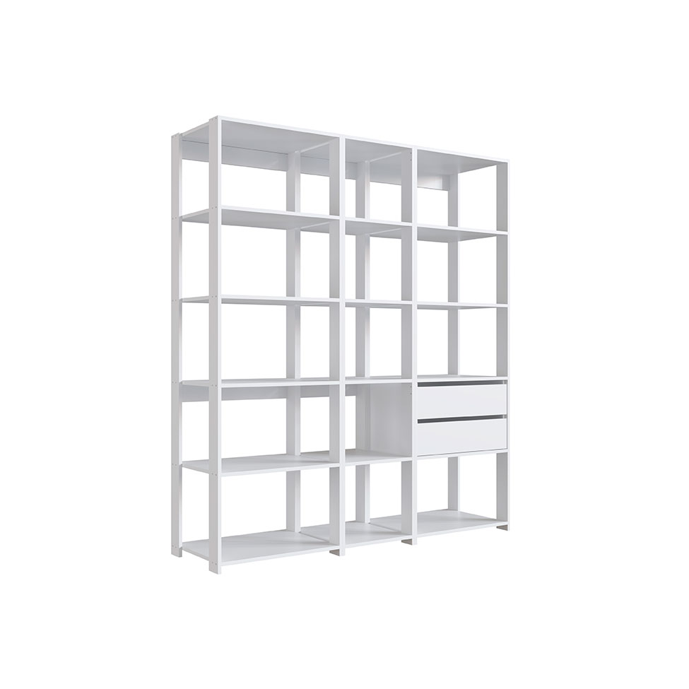 Guarda-Roupa Closet Belga 2 Gavetas Branco