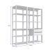 Guarda-Roupa Closet Belga 2 Gavetas Branco
