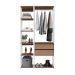 Guarda-Roupa Closet Belga 2 Gavetas Montana e Branco