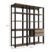 Guarda-Roupa Closet Belga 2 Gavetas Preto e Montana