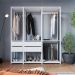 Guarda-Roupa Closet Belga 4 Gavetas Branco