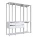 Guarda-Roupa Closet Belga 4 Gavetas Branco