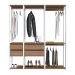 Guarda-Roupa Closet Belga 4 Gavetas Branco e Montana
