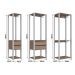 Guarda-Roupa Closet Belga 4 Gavetas Branco e Montana
