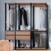 Guarda-Roupa Closet Belga 4 Gavetas Preto e Montana