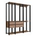 Guarda-Roupa Closet Belga 4 Gavetas Preto e Montana