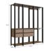 Guarda-Roupa Closet Belga 4 Gavetas Preto e Montana