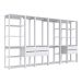 Guarda-Roupa Closet Belga 6 Gavetas Branco