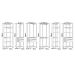 Guarda-Roupa Closet Belga 6 Gavetas Branco