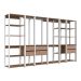 Guarda-Roupa Closet Belga 6 Gavetas Branco e Montana