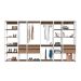 Guarda-Roupa Closet Belga 6 Gavetas Branco e Montana