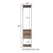 Guarda-Roupa Closet Merlin com Cabideiro 2 Gavetas Branco e Montana 183x40 cm