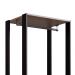 Guarda-Roupa Closet Merlin com Cabideiro 2 Gavetas Preto e Montana 183x60 cm