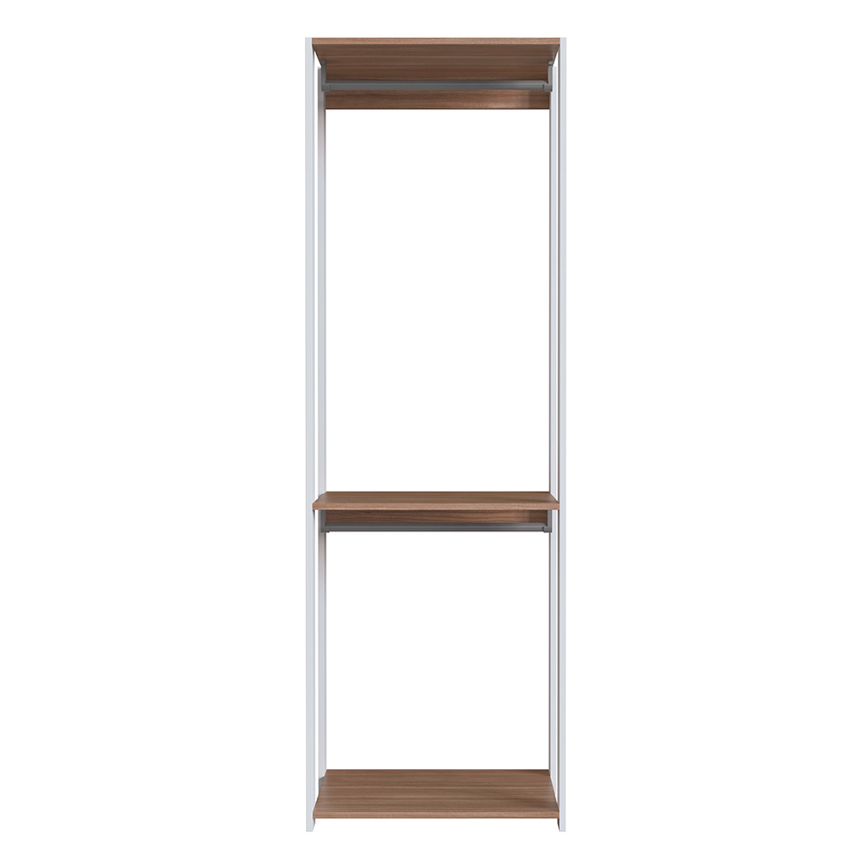 Guarda-Roupa Closet Merlin com Cabideiro Branco e Montana