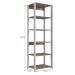Guarda Roupa Closet Modulado 60x45x183cm com 6 Prateleiras ProDecor em MDP Montana e Branco