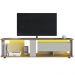 Rack Baixo Tv 65" 180x45x47cm Gaveta Iluminação Led Cor Arenas Mel Estante Móvel