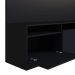 Rack de Parede Painel para TV 146cm Estante Home 3 Portas e Prateleira ProDecor Preto