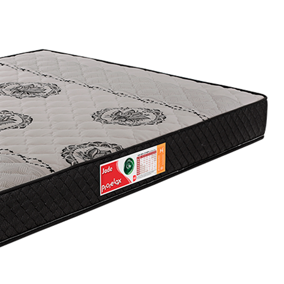 Colchão Casal Jade Espuma D45 (18x138x188) Cinza e Preto