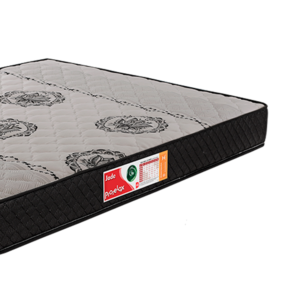 Colchão Casal Jade Espuma D45 (20x128x188) Cinza e Preto