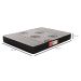 Colchão Casal Jade Espuma D45 (20x138x188) Cinza e Preto
