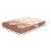 Colchão Casal Turquesa Espuma D33 (14x128x188) Marrom