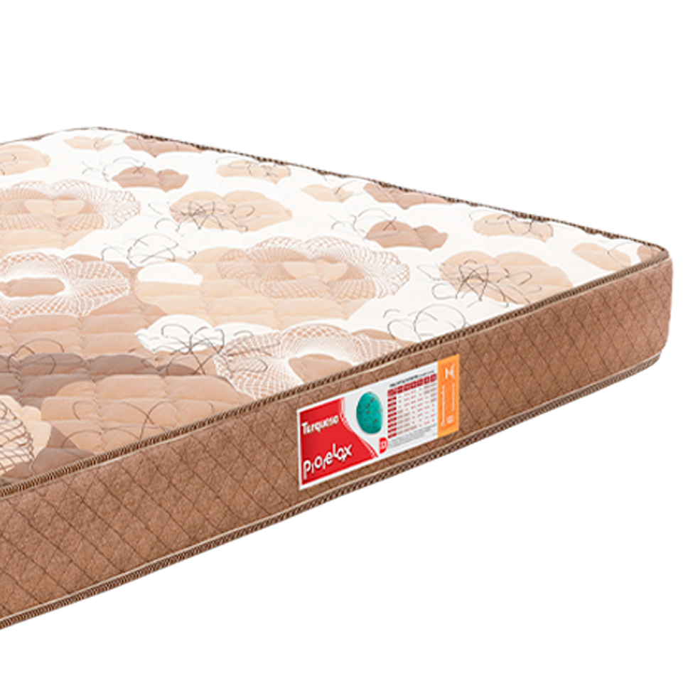 Colchão Casal Turquesa Espuma D33 (16x138x188) Marrom