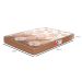 Colchão Casal Turquesa Espuma D33 (18x128x188) Marrom