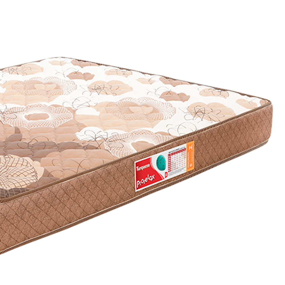 Colchão Casal Turquesa Espuma D33 (18x128x188) Marrom