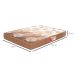 Colchão Casal Turquesa Espuma D33 (18x138x188) Marrom
