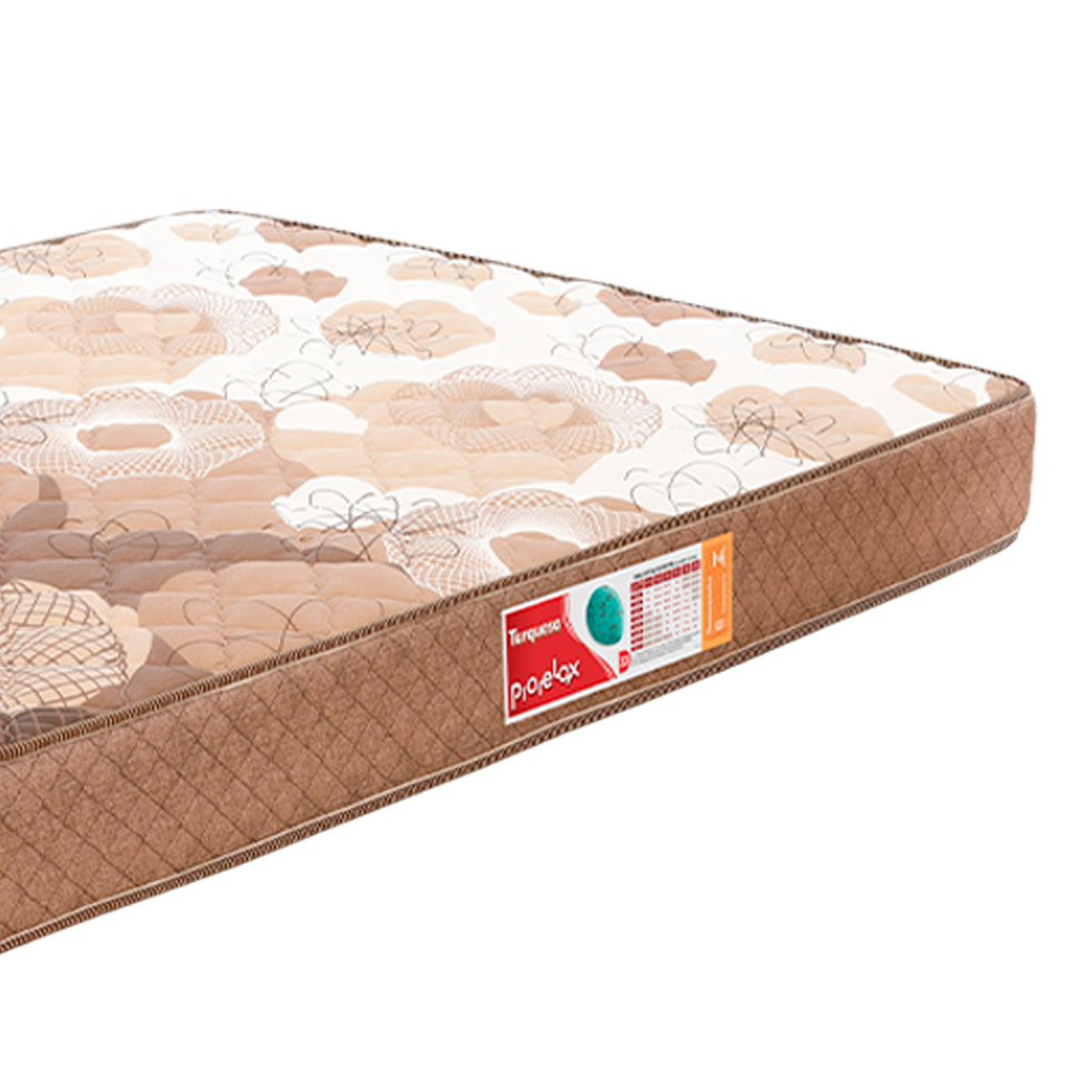 Colchão Casal Turquesa Espuma D33 (18x138x188) Marrom