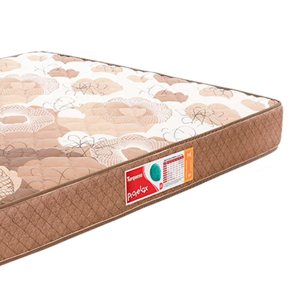 Colchão Casal Turquesa Espuma D33 (24x128x188) Marrom