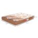 Colchão Casal Turquesa Espuma D33 (24x138x188) Marrom
