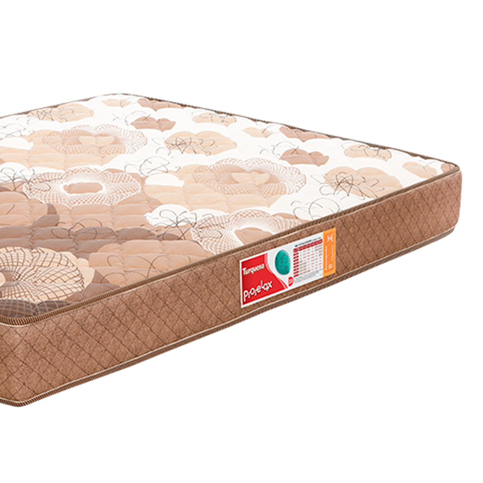 Colchão Casal Turquesa Espuma D33 (24x138x188) Marrom