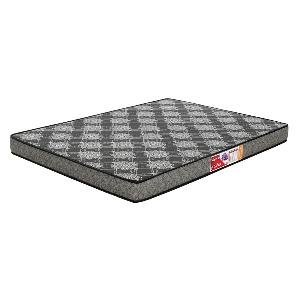 Colchão Casal Violeta Espuma D20 (12x128x188) Preto e Branco