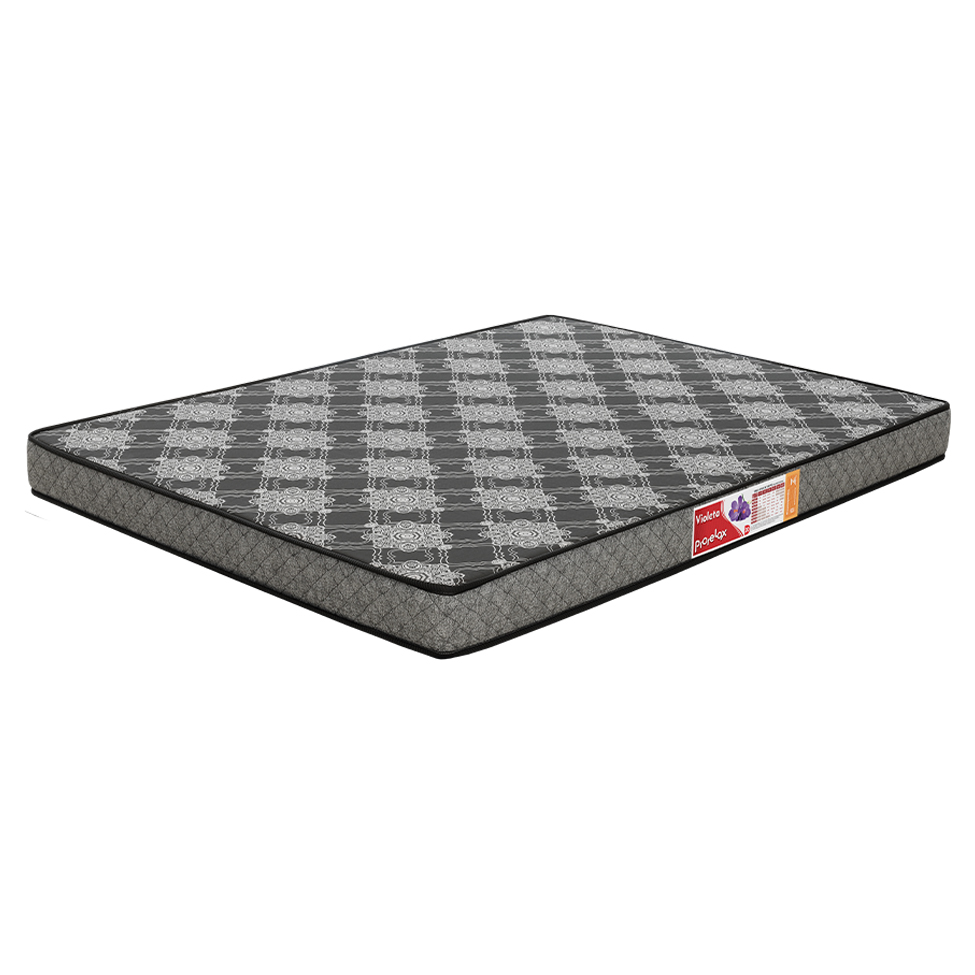 Colchão Casal Violeta Espuma D20 (12x138x188) Preto e Branco