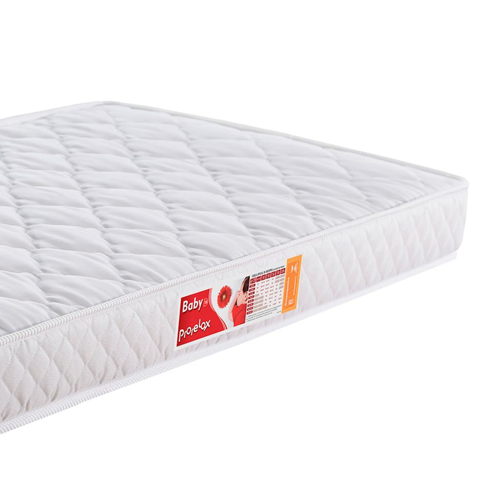 Colchão Infantil Baby Bordado D18 (10x60x130) Branco