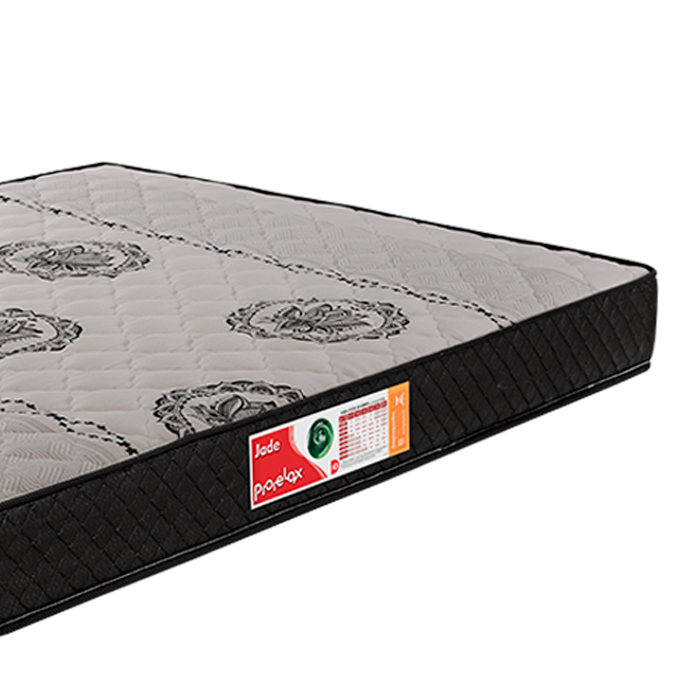 Colchão Queen Jade Espuma D45 (18x158x198) Cinza e Preto