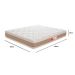 Colchão Queen Tulipa D33 (26x158x198) Branco e Bege