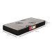 Colchão Solteiro Jade Espuma D45 (20x78x188) Cinza e Preto
