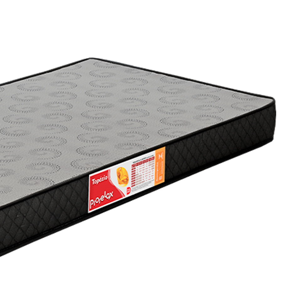 Colchão Solteiro Topázio (12x78x188) Preto e Branco