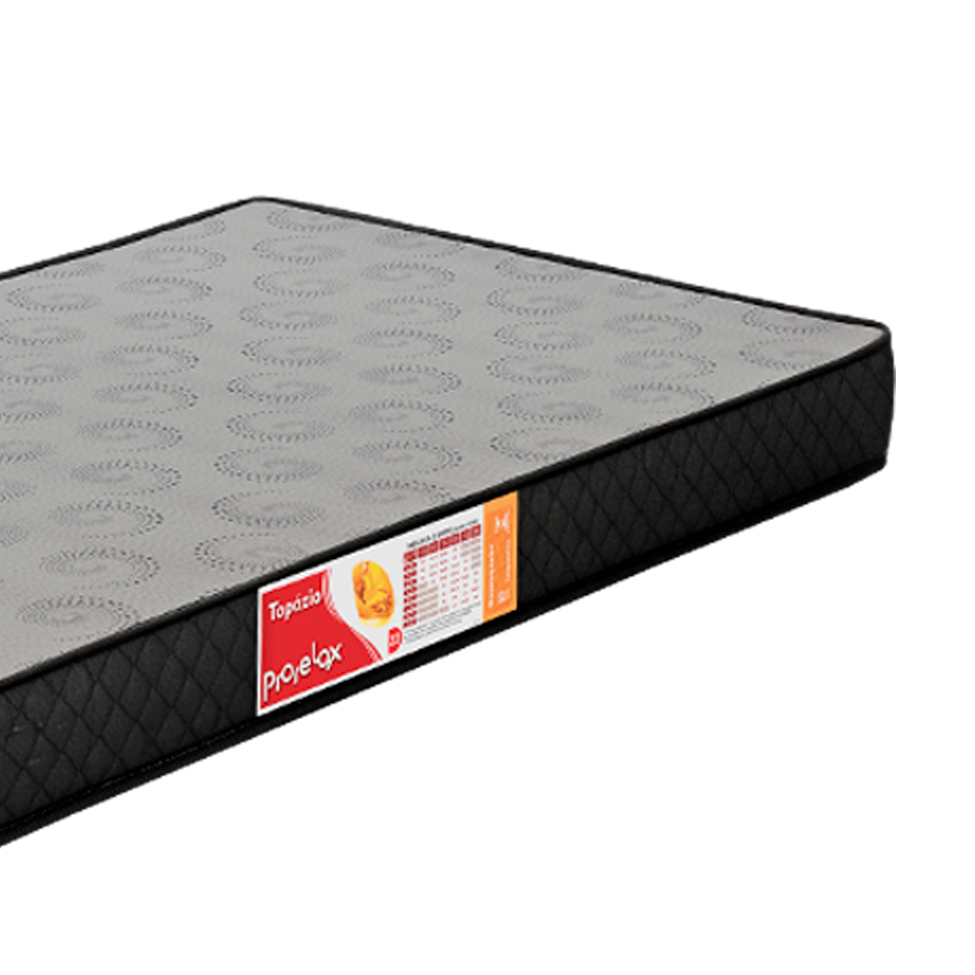 Colchão Solteiro Topázio (12x88x188) Preto e Branco