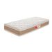 Colchão Solteiro Tulipa D33 (26x88x188) Branco e Bege