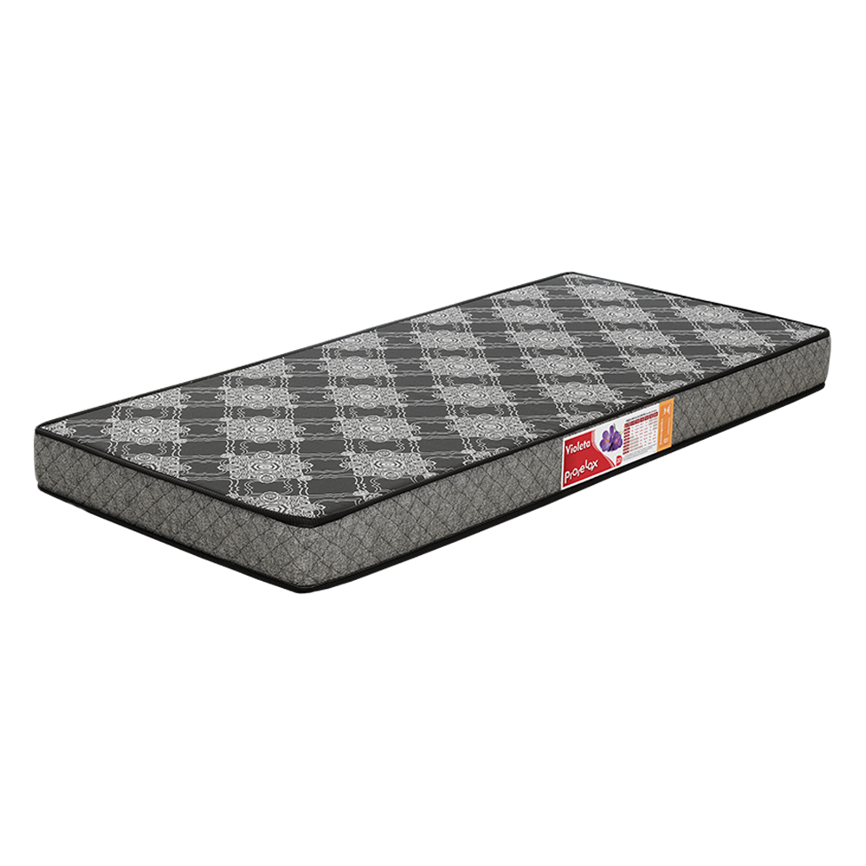 Colchão Solteiro Violeta Espuma D20 (14x88x188) Preto e Branco