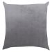 Almofada Quadrada Maia Veludo Cinza 43x43 cm