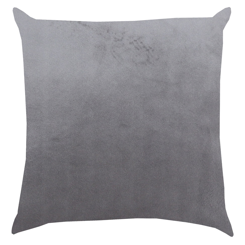 Almofada Quadrada Maia Veludo Cinza 43x43 cm